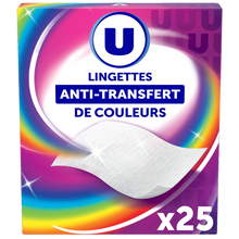 U Lingettes Anti-Transfert de couleurs x25