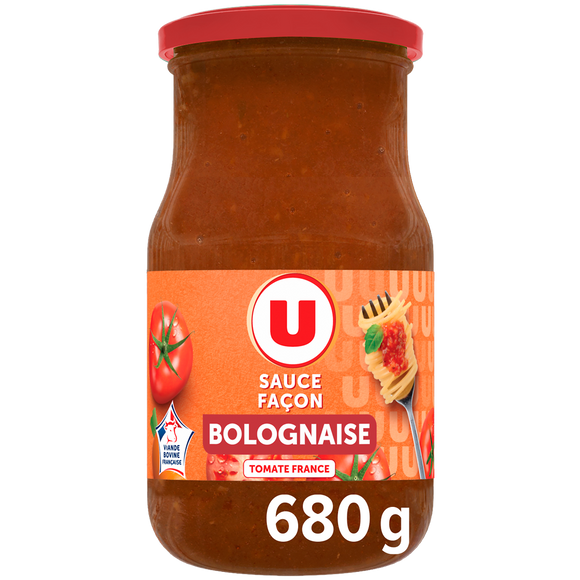 U Sauce façon bolognaise bocal de 680g