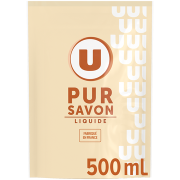 U Recharge de savon liquide pur U en flacon 500mL
