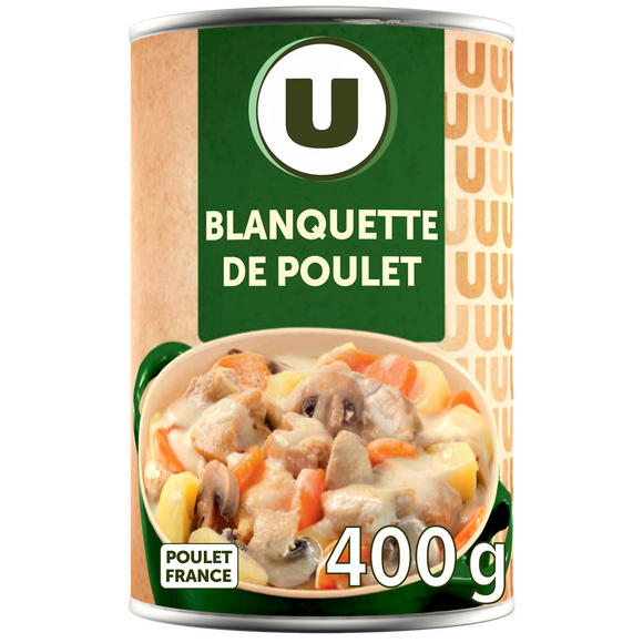 U Blanquette de poulet U boite 1/2 400g