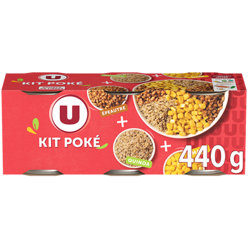 U Kit Poke Epeautre, Maïs, Quinoa 400g