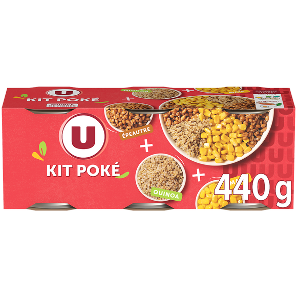 U Kit Poke Epeautre, Maïs, Quinoa 400g