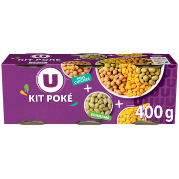 U Kit Poke Edamame, Maïs, Pois Chiches 400g