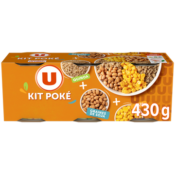 U Kit Poke Quinoa, Maïs, Graine de Soja 400g