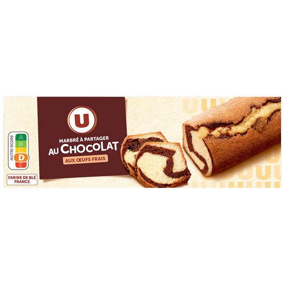 U Gâteau marbré chocolat étui de 300g