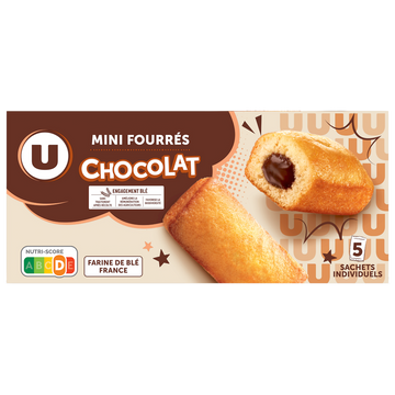 U Mini gateaux fourré chocolat  paquet de 150g
