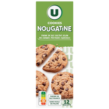 U Cookies à la nougatine et pépites de chocolat étui de 200g