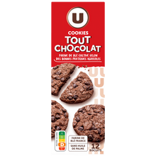 U Cookies au chocolat et pépites de chocolat 200g