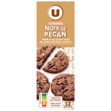 U Cookies noix de pécan et pépites de chocolat paquet de 200g