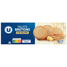 U Palets Bretons pur beurre U, 125g