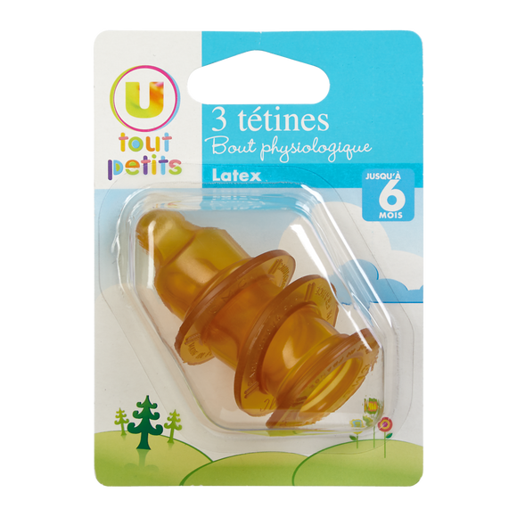 U TOUT PETITS Tetine x3 latex bout physio t1