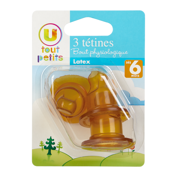 U TOUT PETITS Tetine x3 latex bout physio t2