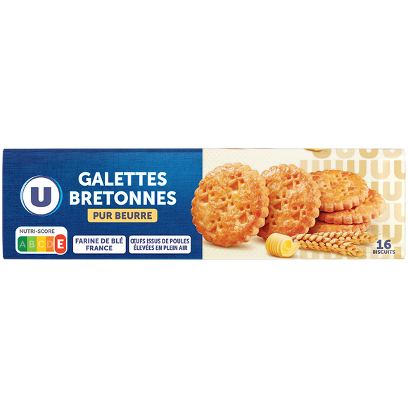 U Galettes Bretonnes pur beurre U, 125g