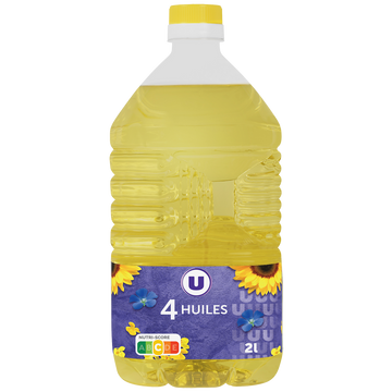 U Huile Melange 4 Huiles, vitamine D, bidon de 2 litres