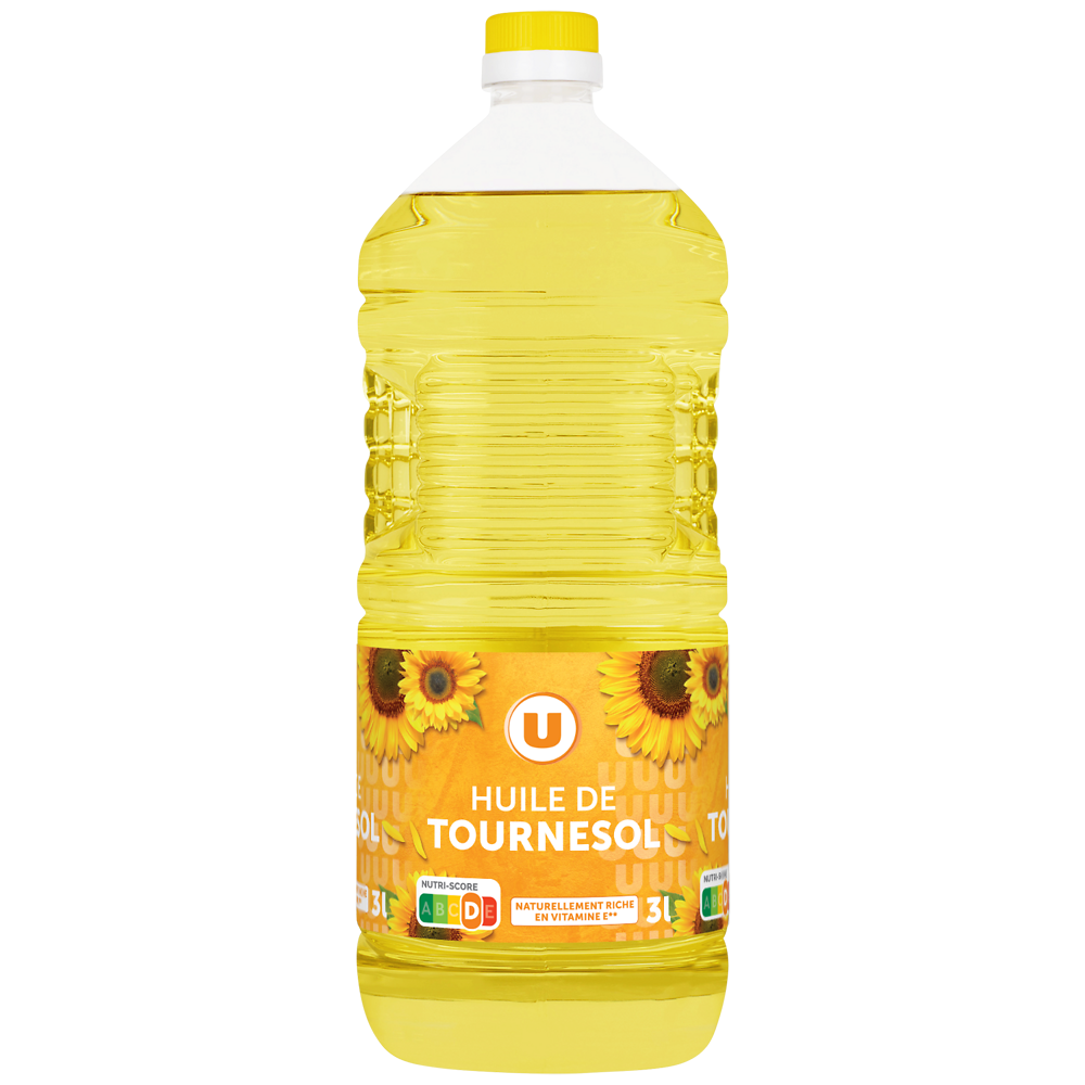 U Huile de tournesol Bouteille 3L