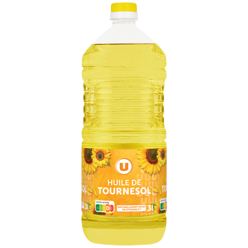 U Huile de tournesol Bouteille 3L