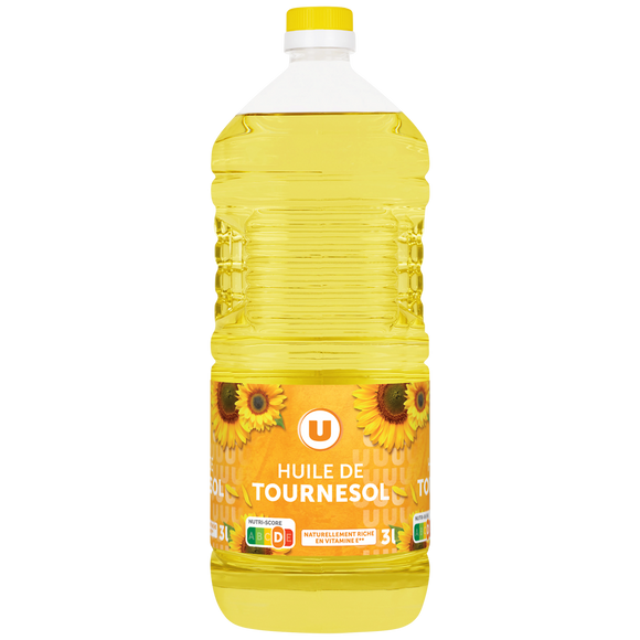 U Huile de tournesol Bouteille 3L