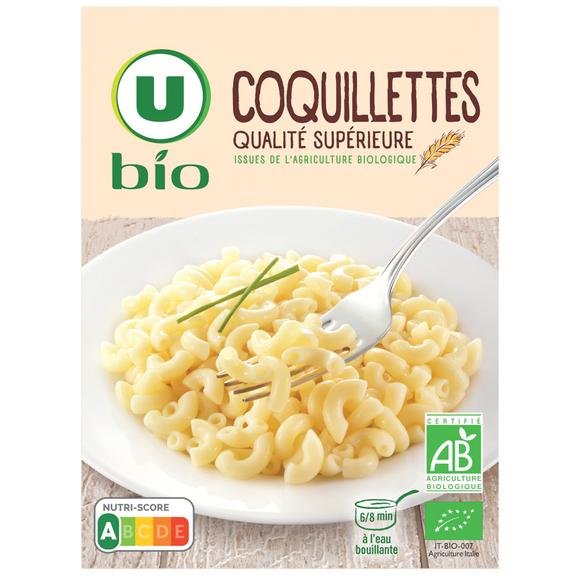 U BIO Coquillettes  paquet de 500g