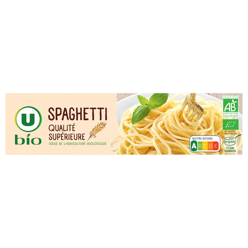 U BIO Spaghetti bio  , Paquet de 500g