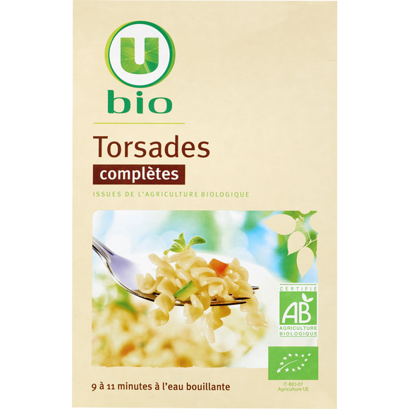 U BIO Torsades complètes  paquet de 500g
