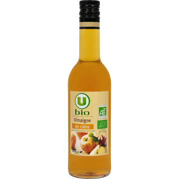 U BIO Vinaigre de cidre  bouteille en verre de 50cl