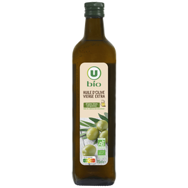U BIO Huile d'olive vierge extra  bouteille de 75cl