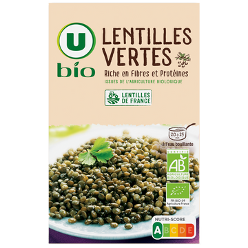 U BIO Lentilles paquet de 500g