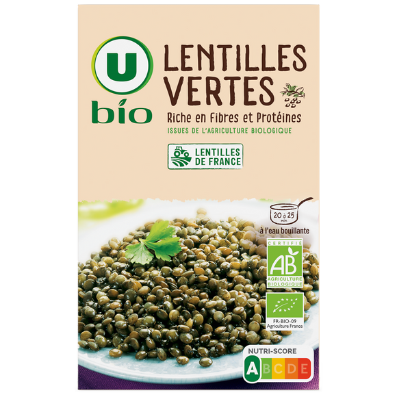 U BIO Lentilles paquet de 500g