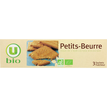 U BIO Biscuits petit beurre bio paquet de 150g