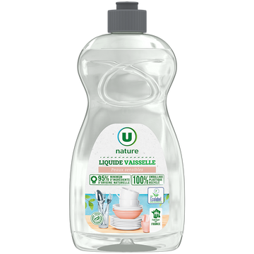 U NATURE Liquide vaisselle peaux sensibles - Flacon 500ml
