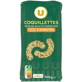 U Coquillette cuisson rapide  sachet de 500g