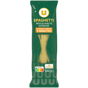U Spaghetti cuisson rapide  sachet de 500g