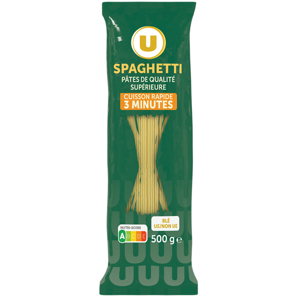U Spaghetti cuisson rapide  sachet de 500g