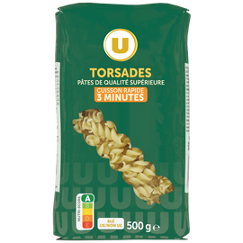 U Torsade cuisson rapide  sachet de 500g