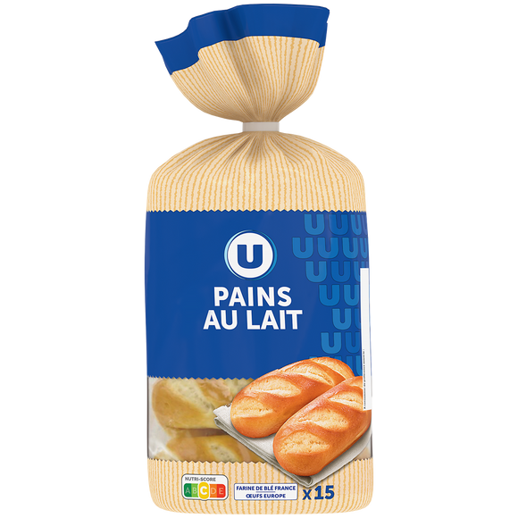 U Pains au lait x15 - 525g