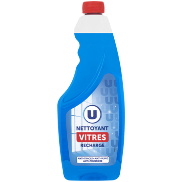 U Nettoyant pour vitres 3en1  recharge de 750ml