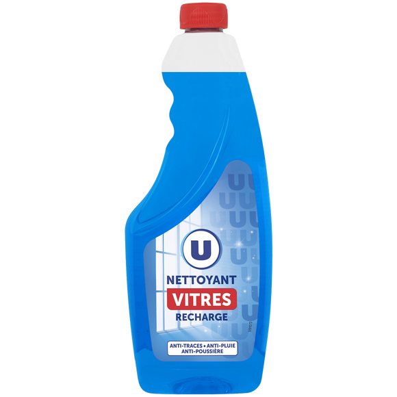 U Nettoyant pour vitres 3en1 recharge de 750ml