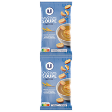U Croûtons ronds frits pour soupe nature 2x90g - 180g