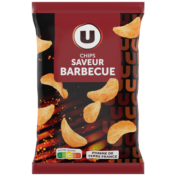 U Chips saveur barbecue  paquet de 135g