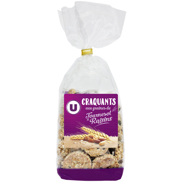 U Gâteau Craquants aux céréales paquet de 200g