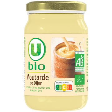 U BIO Moutarde de Dijon  pot en verre de 200g