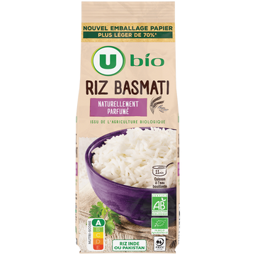U BIO Riz basmati  500g
