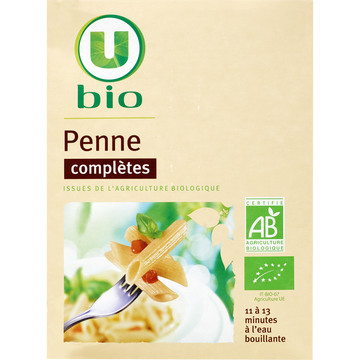 U BIO Pennes complètes  boîte en carton de 500g