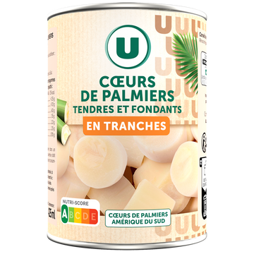 U Coeurs de palmier en rondelles - Boîte 250g