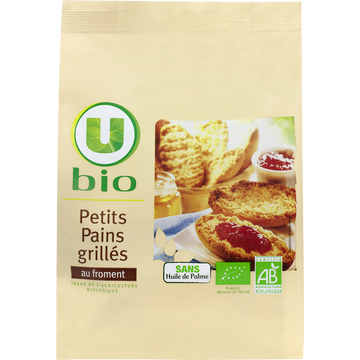 U BIO Petits pains grillés au froment - 225g