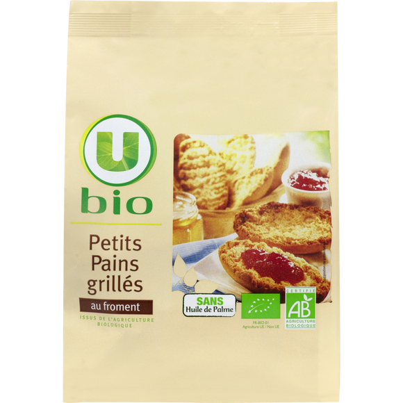 U BIO Petits pains grillés au froment - 225g
