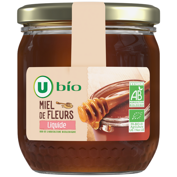U BIO Miel liquide  - Pot 500g