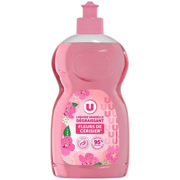 U Liquide vaisselle fleurs de cerisier 500mL