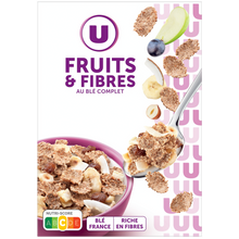 U Céréales fruits et fibres boîte de 500g