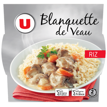 U Blanquette de veau  barquette micro-ondable de 300g